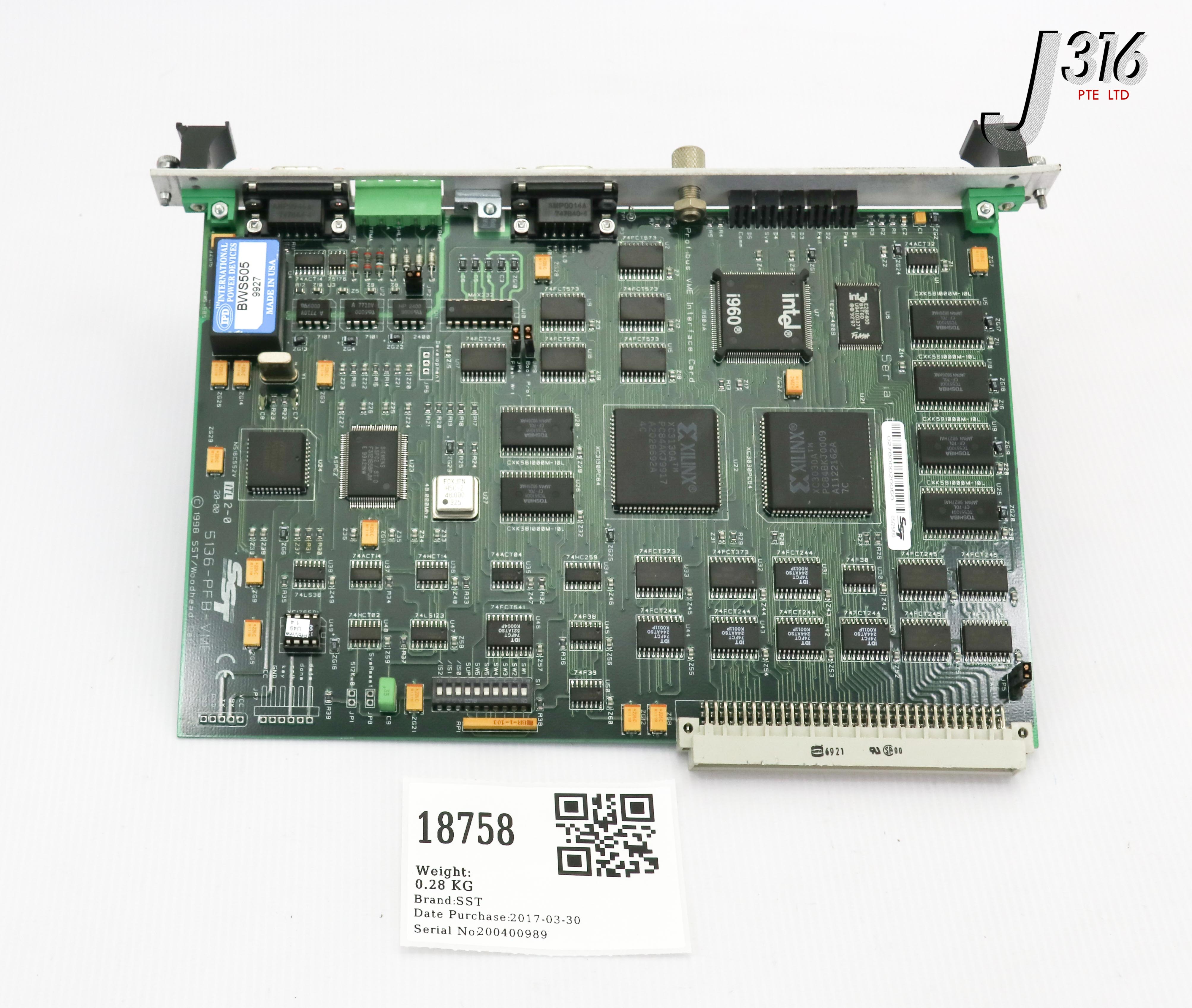 18758 SST PCB, PROFIBUS VME INTERFACE CARD 5136-PFB-VME | eBay